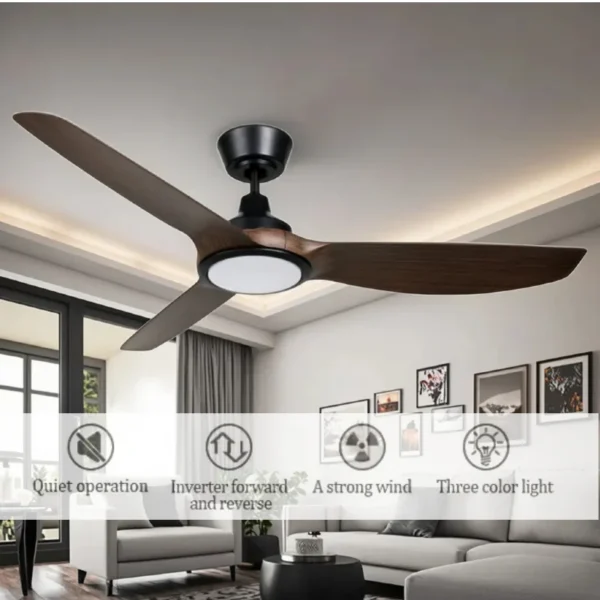 Ceiling Fan, 52-Inch, LED, ABS, 220V - view 4