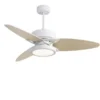 Ceiling Fan, 52-Inch, Plastic, LED, 6-Speed