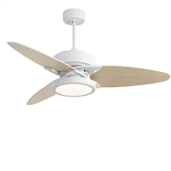 Ceiling Fan, 52-Inch, Plastic, LED, 6-Speed
