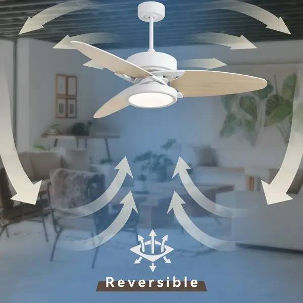 Ceiling Fan, 52-Inch, Plastic, LED, 6-Speed - view 6