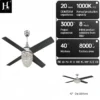 Ceiling Fan, 52'', LED, BLDC - view 3
