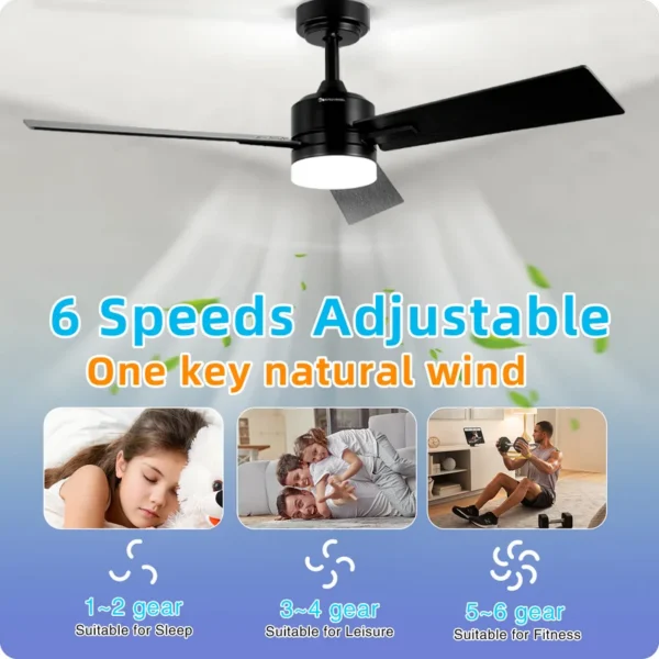 Ceiling Fan, 52Inch, APP - view 5