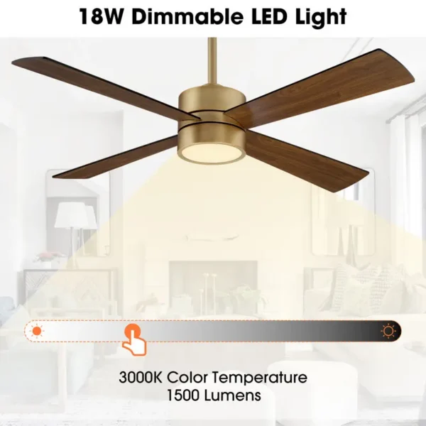 Ceiling Fan, 52inches, brass, ph-4368 - view 5