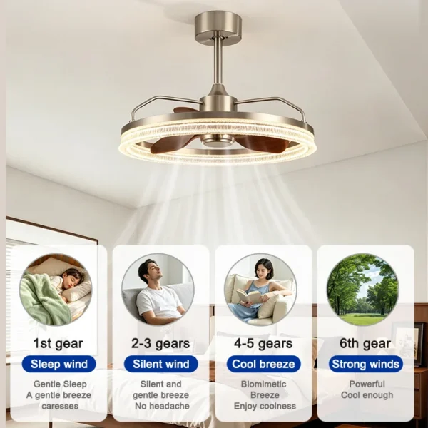 Ceiling Fan, 58W, 70W, Aluminum - view 5