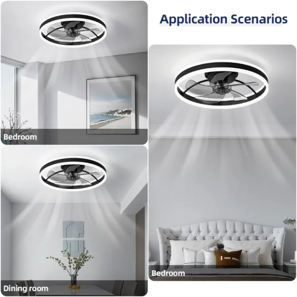 Ceiling Fan, 6-Speed, Iron art+Acrylic+ABS - view 6
