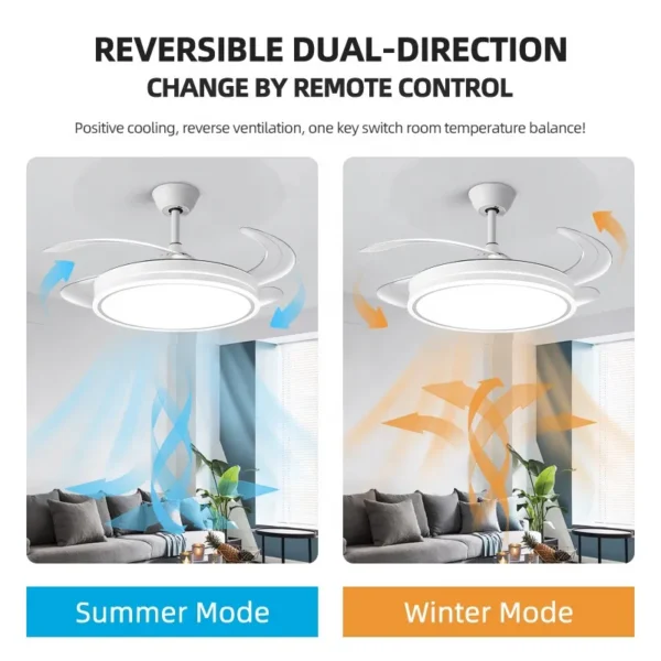 Ceiling Fan, 6-Speed, LED, 42cm - view 5