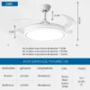 Ceiling Fan, 6-Speed, LED, 42cm - view 6