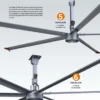 Ceiling Fan, 7.3m(24ft, HVLS, 1.5kW, PMSM - view 4