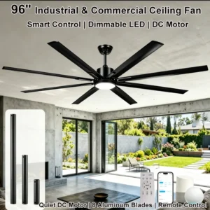 Ceiling Fan, 96", BLDC, HVLS