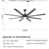 Ceiling Fan, 96", BLDC, HVLS - view 5