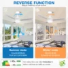 Ceiling Fan, ABS, 25-40, Plastic - view 2