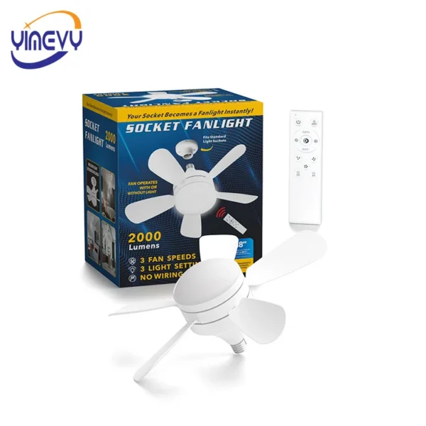 Ceiling Fan, ABS, E27, B22 - view 4
