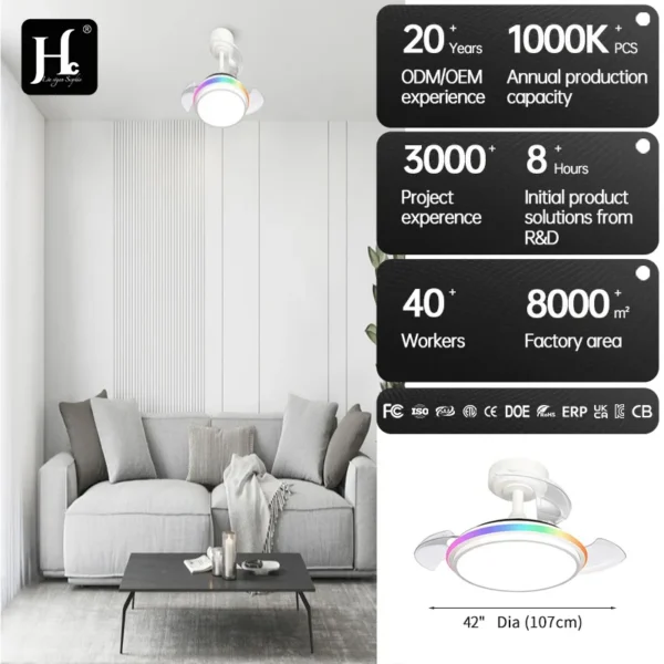 Ceiling Fan, ABS, RGB - view 6