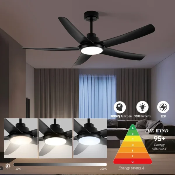 Ceiling Fan, ABS, Waterproof, BLDC, LED - view 3