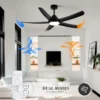 Ceiling Fan, ABS, Waterproof, BLDC, LED - view 5