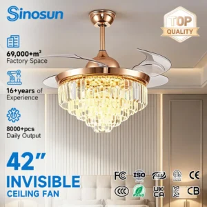 Ceiling Fan, AC175-265V, 96W, 42 Inch, Ceiling Mount, ZY-356