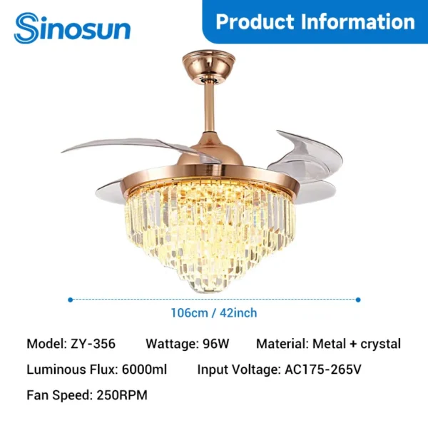 Ceiling Fan, AC175-265V, 96W - view 2