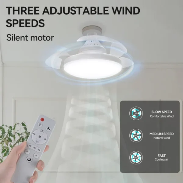 Ceiling Fan, AC85-265V, E27 - view 3