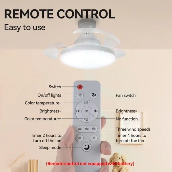 Ceiling Fan, AC85-265V, E27 - view 4