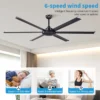 Ceiling Fan, Aluminum, 100 W, FE+Aluminum Blade - view 2