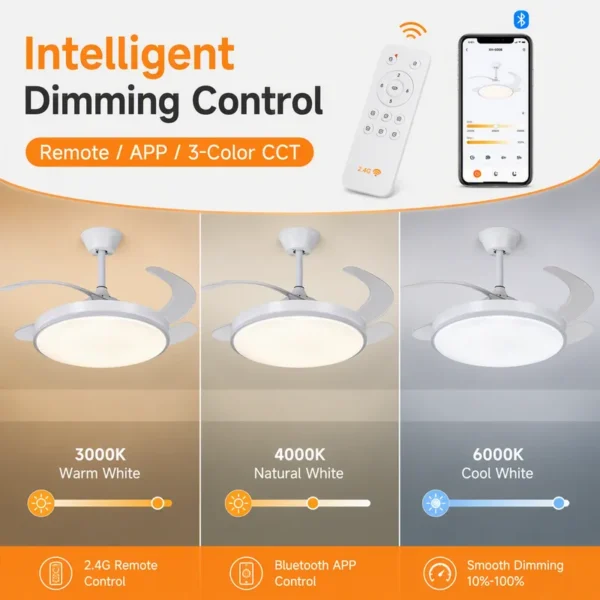 Ceiling Fan, APP, CCT, LED - view 5