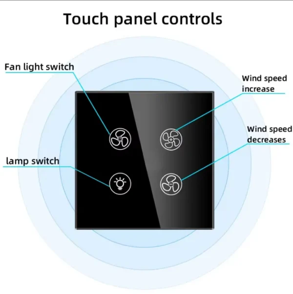 Ceiling Fan, APP, Wall - view 3