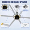 Ceiling Fan, BIOTE, HVLS, 3.5m, PMSM - view 2