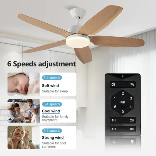 Ceiling Fan, BLDC, ABS, LED