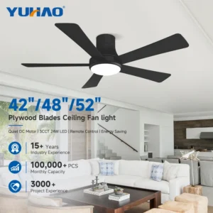 Ceiling Fan, BLDC, LED, AC120, DC Motor, IP20