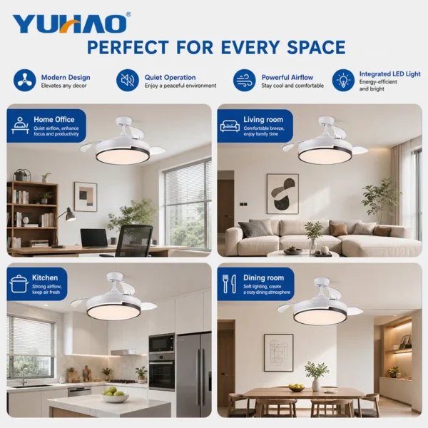 Ceiling Fan, BLDC, LED - view 2