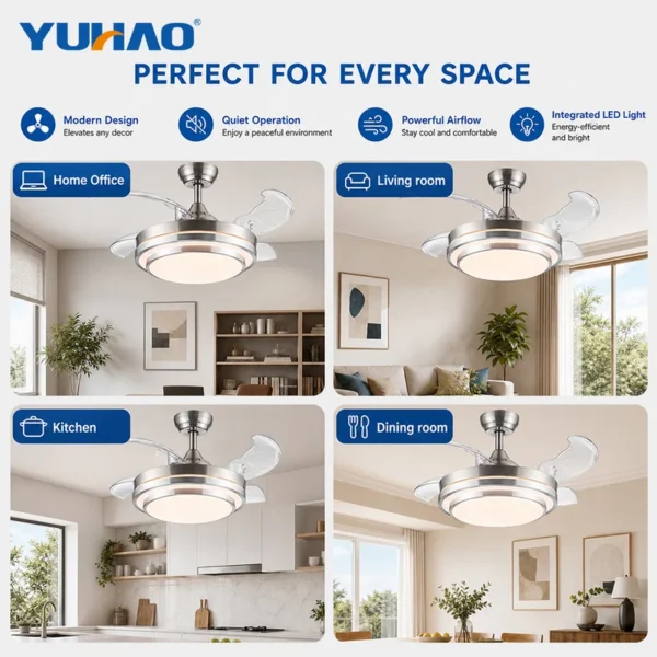 Ceiling Fan, BLDC, LED - view 4