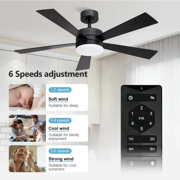 Ceiling Fan, BLDC, LED, 52-Inch, 2-Year - view 2