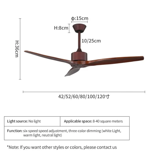 Ceiling Fan, C258, 5800, 36W - view 2