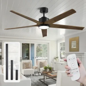 Ceiling Fan, 6400CFM, 40W, 72 Inch, DCL72508BW, DC Motor