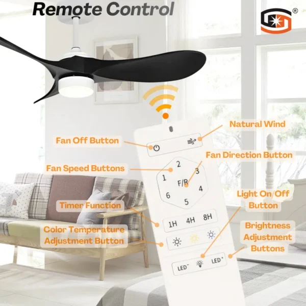 Ceiling Fan, Copper, SD-CF024 - view 5