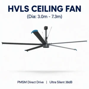 Ceiling Fan, FJDIAMOND, 10ft, HVLS, IE5