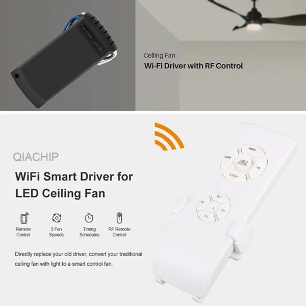 Ceiling Fan, FLCW-110V, 220V, QIACHIP - view 4