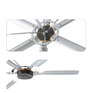 Ceiling Fan, HVLS, 220 V, Electric, 7 in, Cast Iron