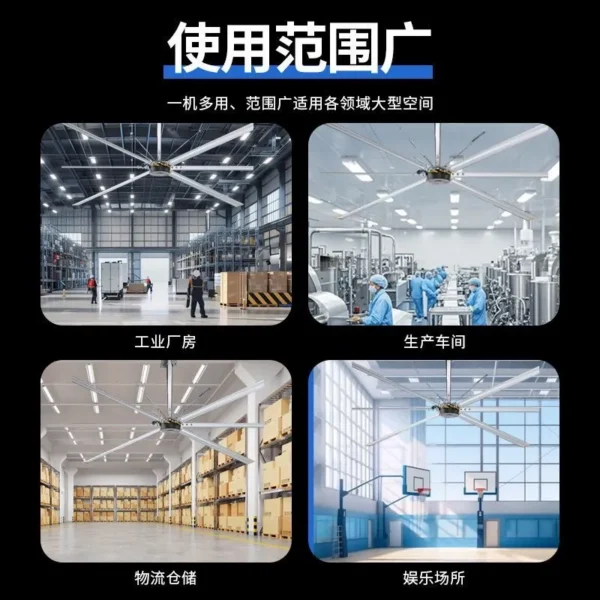 Ceiling Fan, HVLS, 220 V, Electric - view 4
