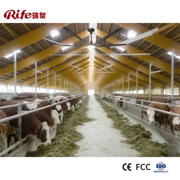 Ceiling Fan, HVLS, 220 V, Steel