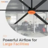 Ceiling Fan, HVLS, 600 W, Metal - view 6