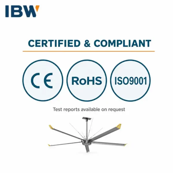 Ceiling Fan, HVLS, 7-24ft, PMSM, VFD - view 4