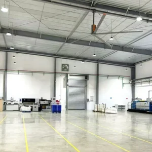 Ceiling Fan, HVLS, Aluminum, 220V, RTFANS, 1.5 KW