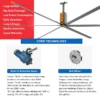 Ceiling Fan, HVLS, Aluminum - view 4