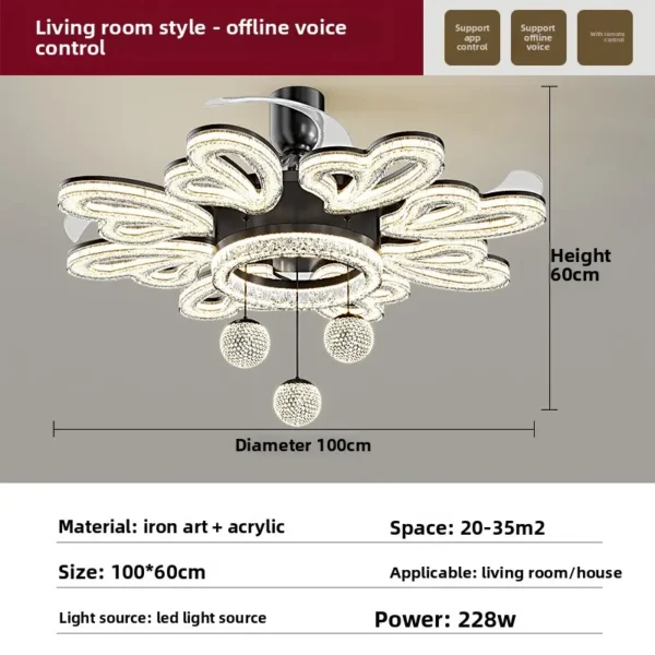 Ceiling Fan, LED, 2-Year - view 6
