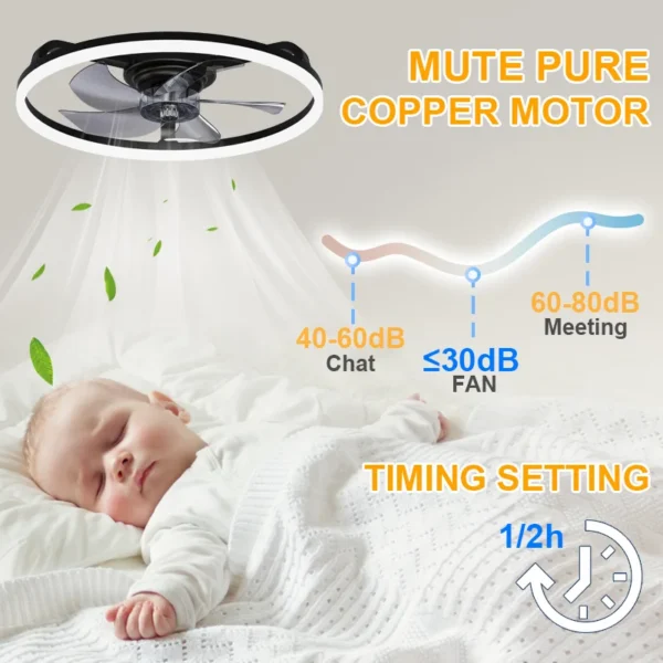 Ceiling Fan, LED, 3000-6500K, BLDC - view 5