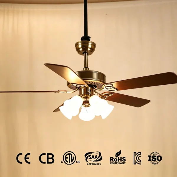 Ceiling Fan, LED, 52-Inch