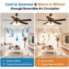Ceiling Fan, LED, 52-Inch - view 5