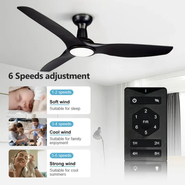 Ceiling Fan, LED, 52OBS-106L - view 3