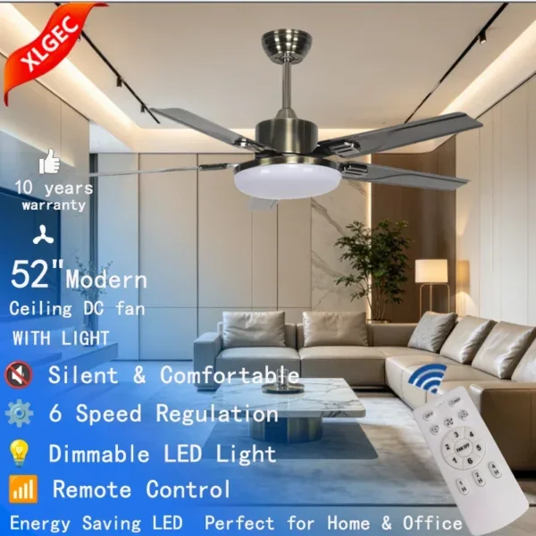 Ceiling Fan, LED, 6-Speed